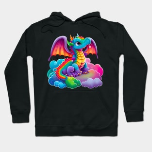 cute colorful dragon 3 Hoodie